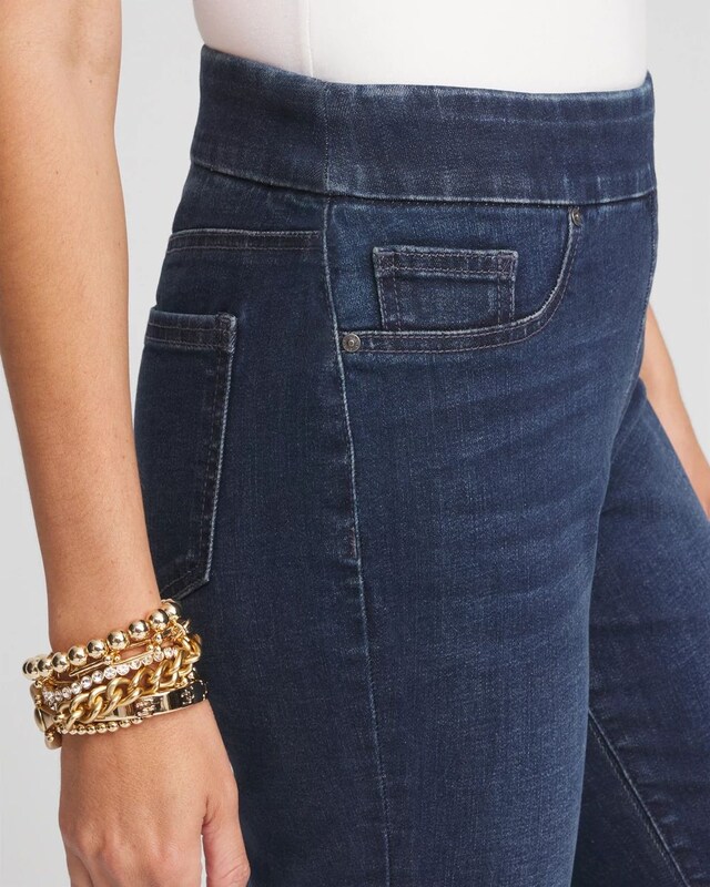 Denim Slim Pull-On Boot-Cut Jeggings - image 4
